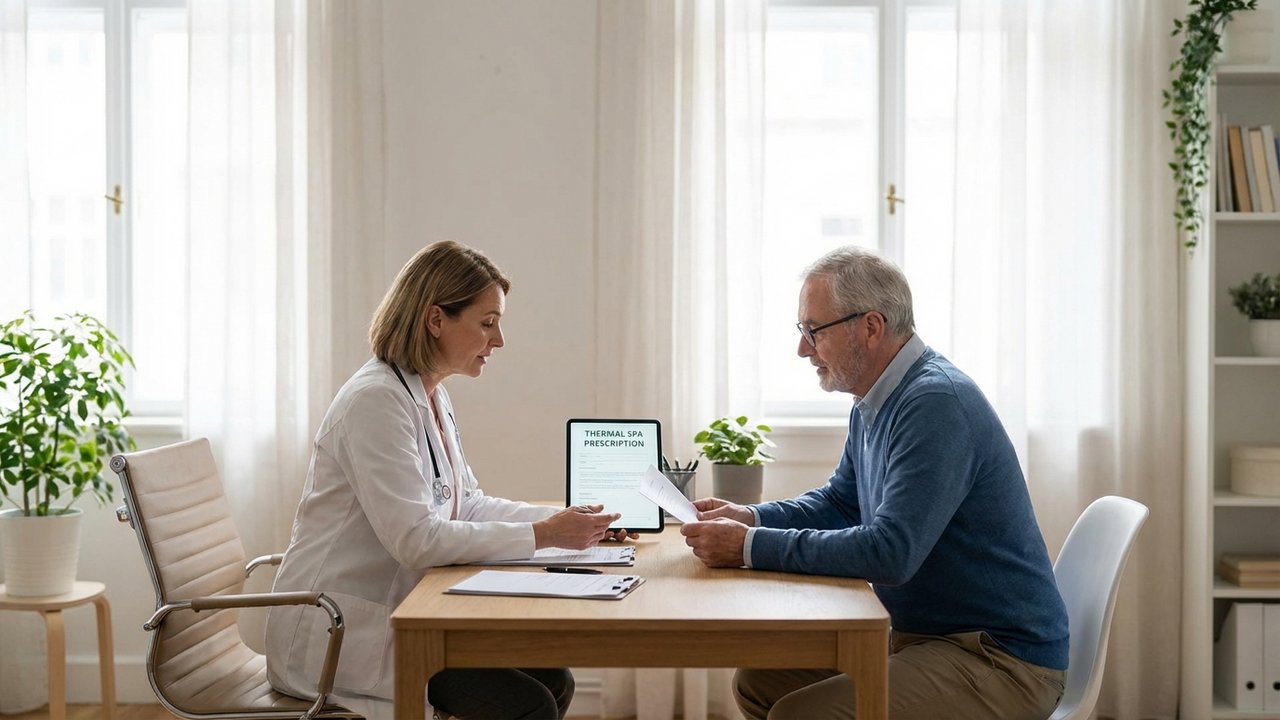 Consultation médicale pour prescription d'une cure thermale