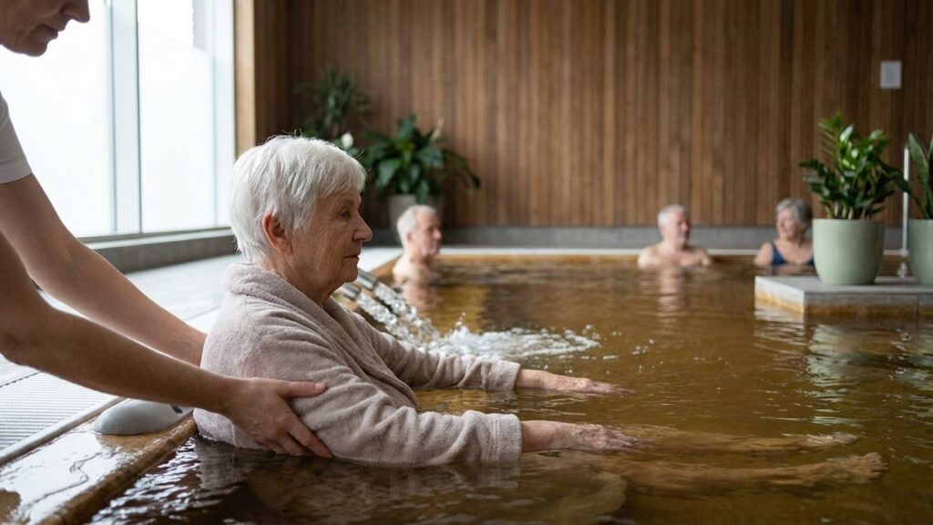 Patient atteint de Parkinson suivi dans une cure thermale