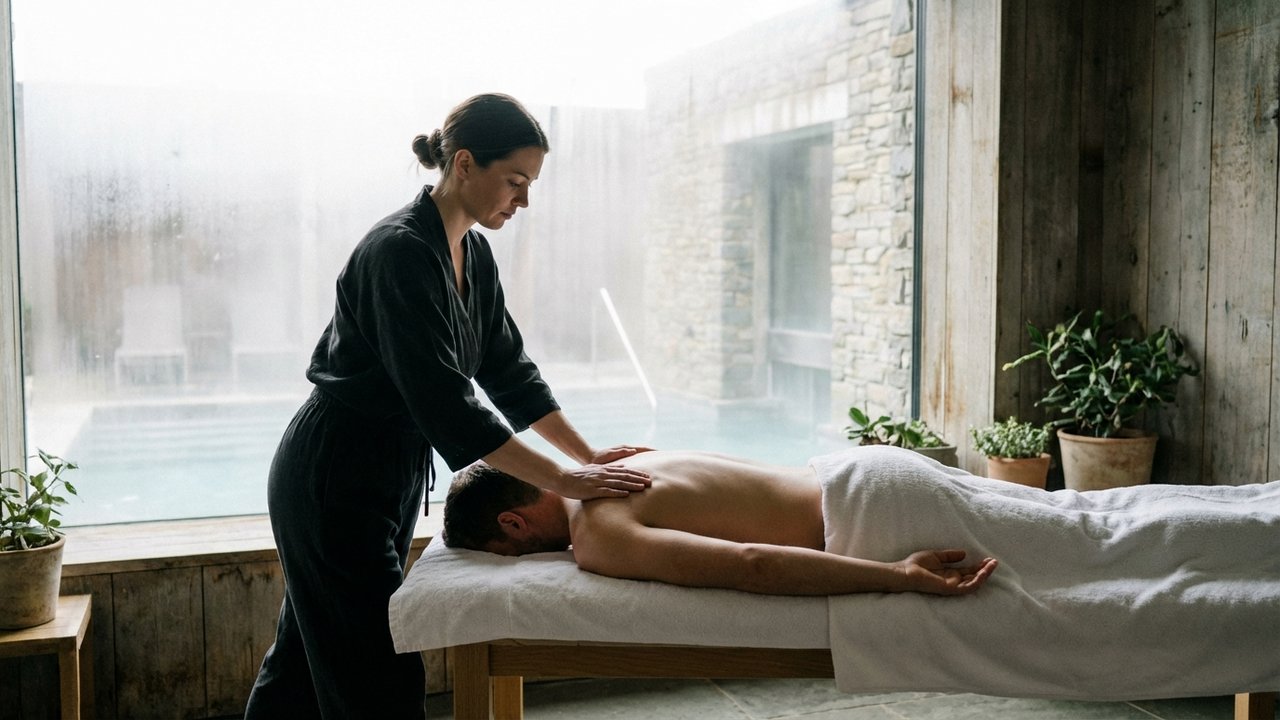 Massage drainant lors d'une cure thermale pour la dépression et la relaxation