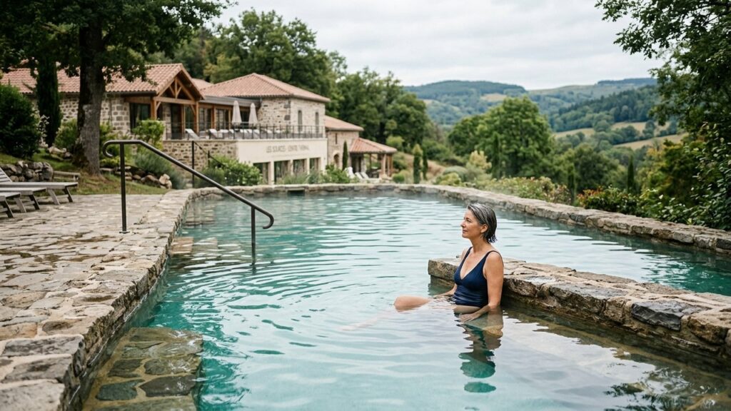Piscine thermale d'une station de cure pour la neurologie en France