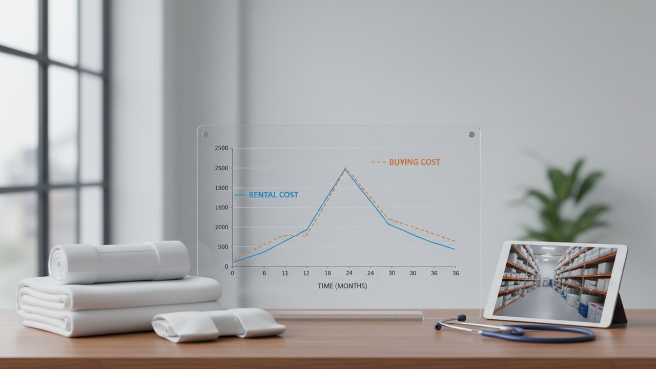Comparaison des coûts entre l'achat et la location d'un lit médicalisé