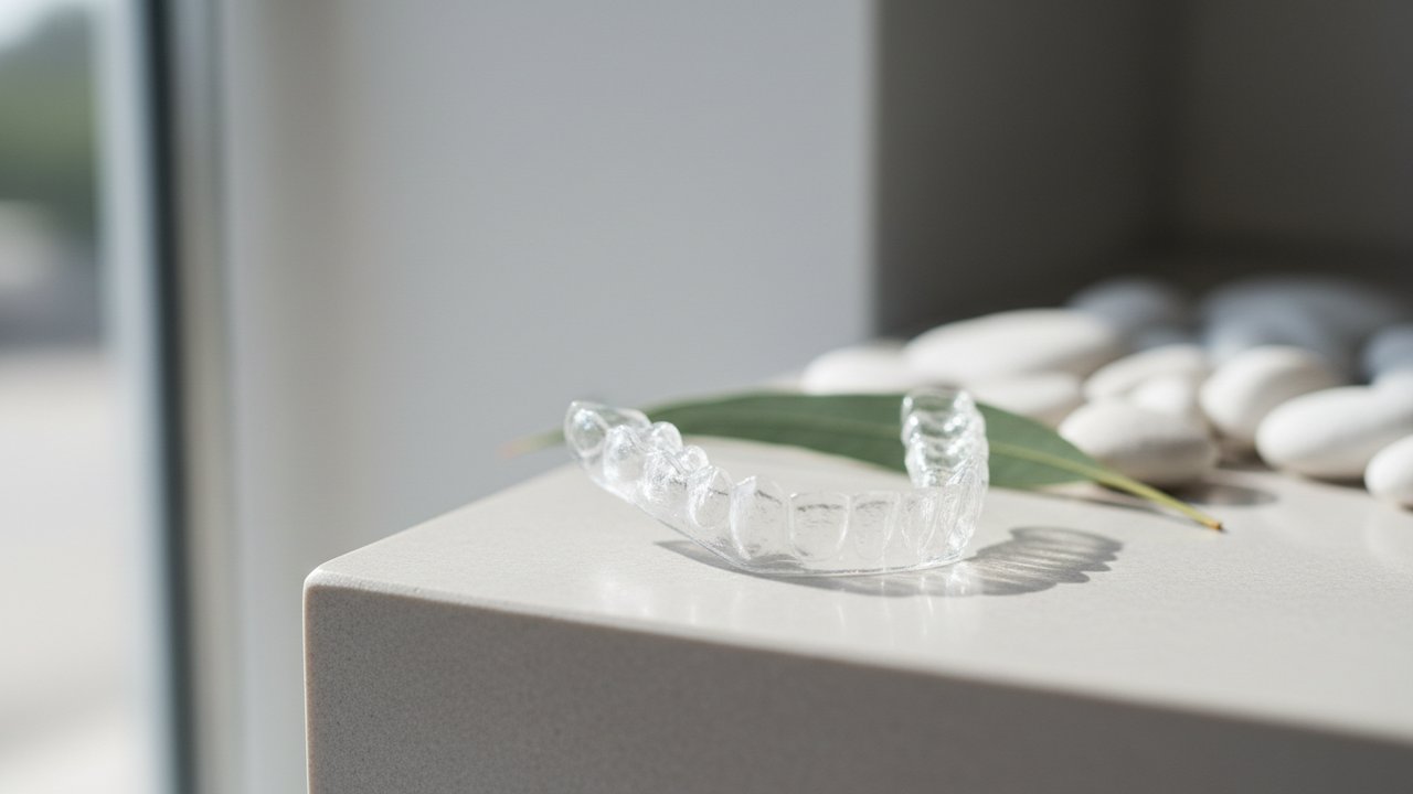 Gouttière occlusale sur mesure contre le grincement des dents la nuit
