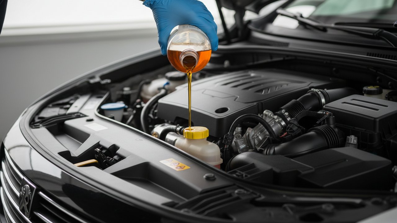 Remplissage du réservoir d'additif FAP avec de la cérine